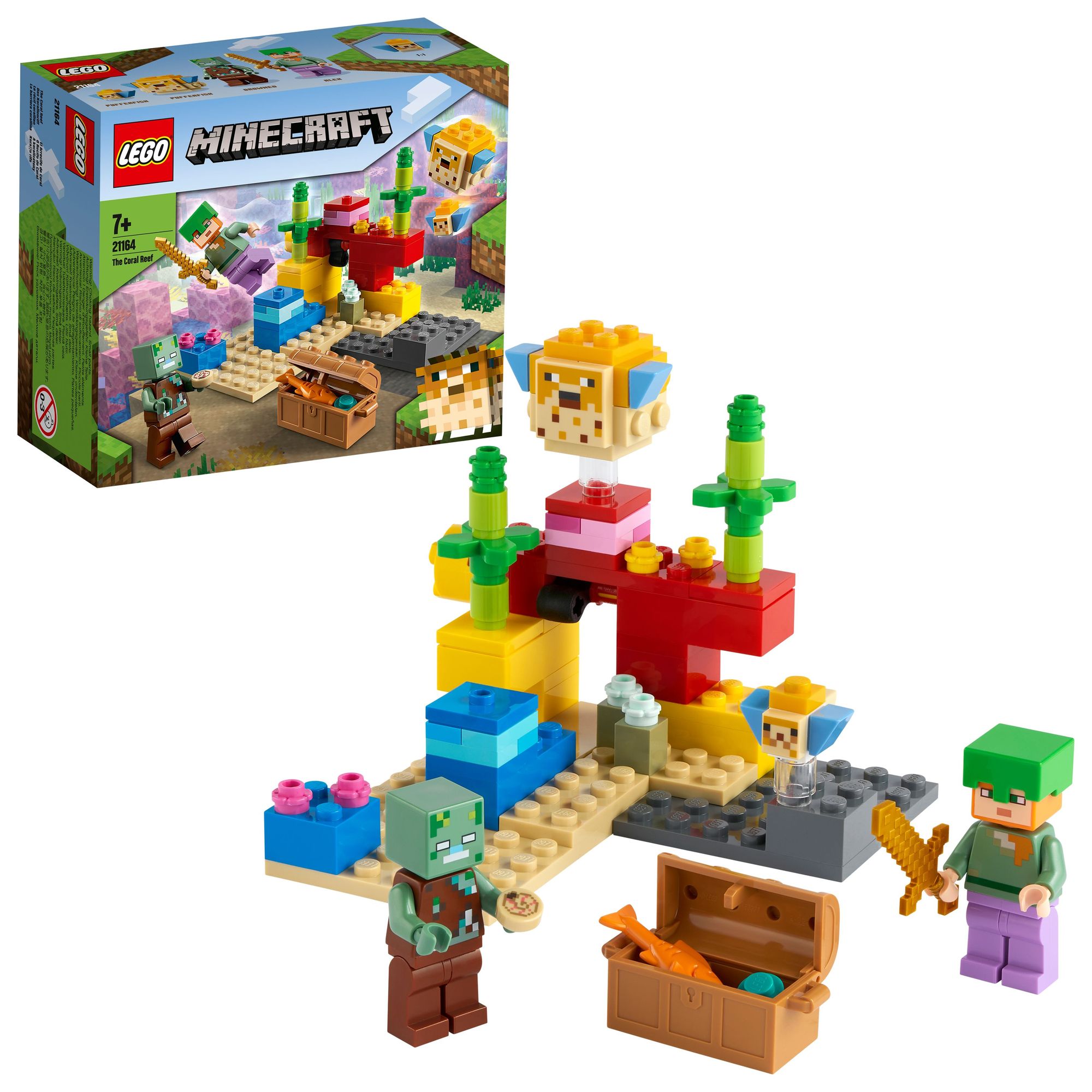 LEGO Minecraft 21164 Das Korallenriff, Set mit Alex und Minifiguren' kaufen  - Spielwaren