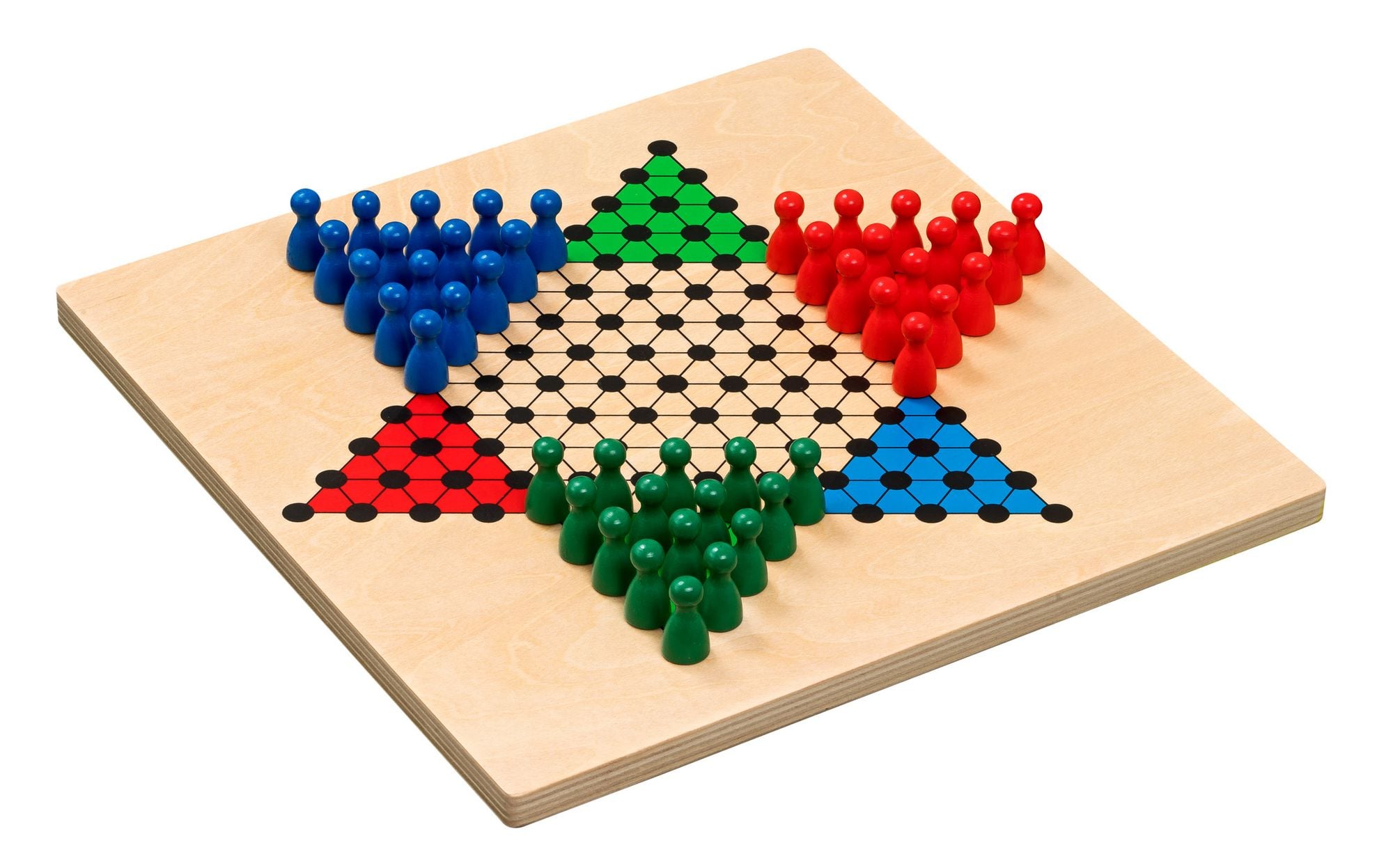 Philos Puzzle Games Halma Rotondo In Legno - Gioco Di Strategia Per 2-6 Giocatori, Made In Germany - 6