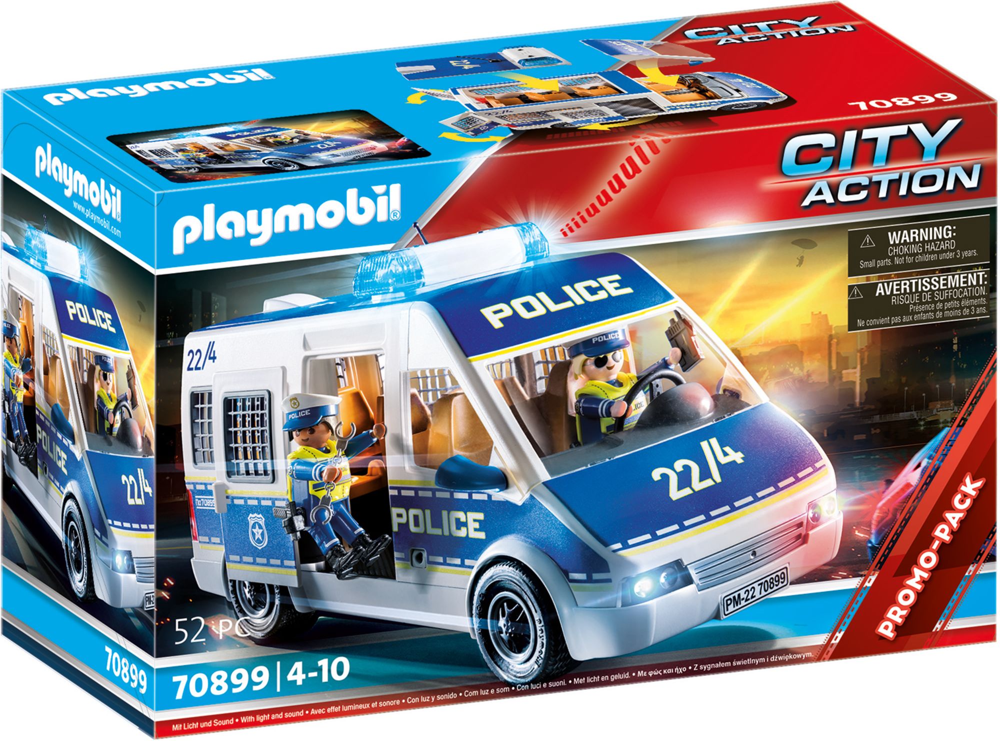 Abnorm Behandling indarbejde Playmobil® 70899 Polizei-Mannschaftswagen mit Licht und Sound kaufen -  Spielwaren | Thalia
