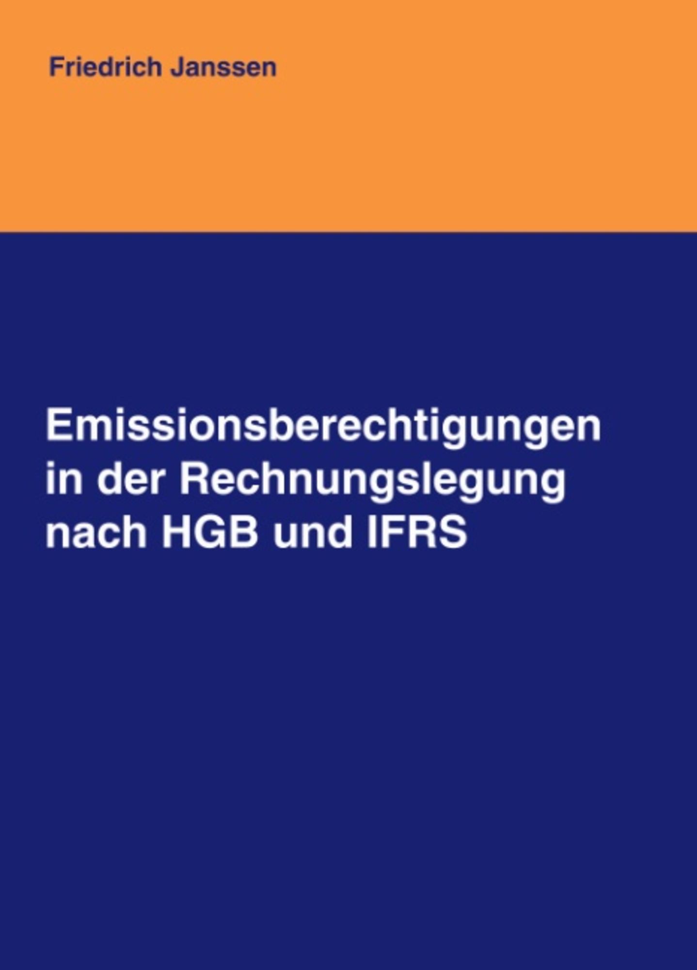 'Emissionsberechtigungen In Der Rechnungslegung Nach HGB Und IFRS' Von ...