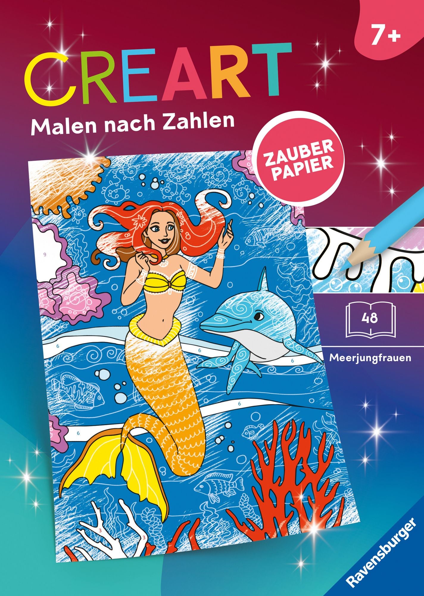 Malen Sie Ihre Eigenen Meerjungfrau Magnete Bastelset