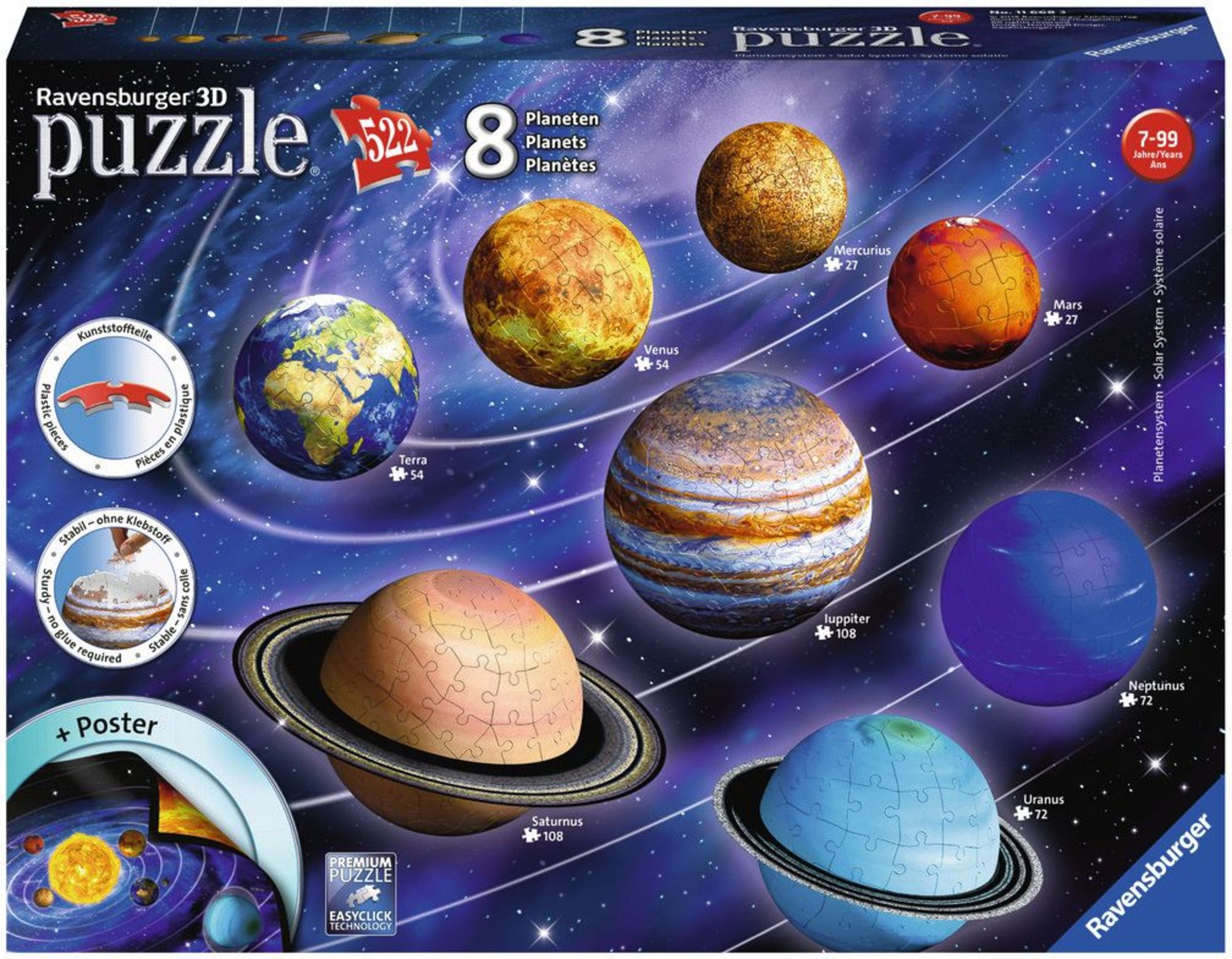 Planetensystem 3D Puzzle 522 Teile' kaufen - Spielwaren