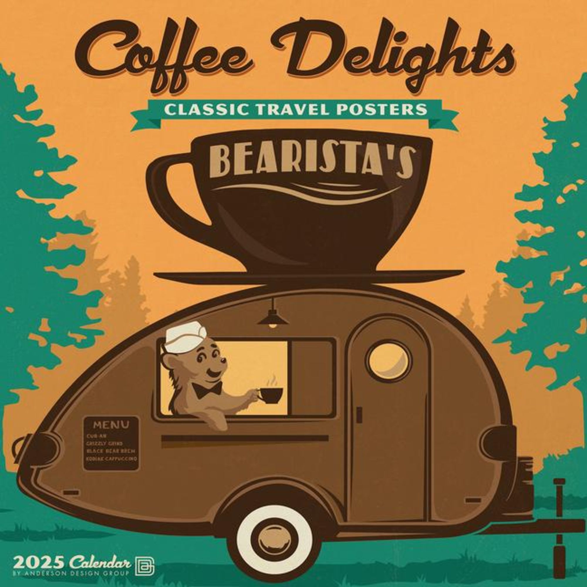 Coffee Delights 2025 12 X 12 Wall Calendar Kalender Thalia