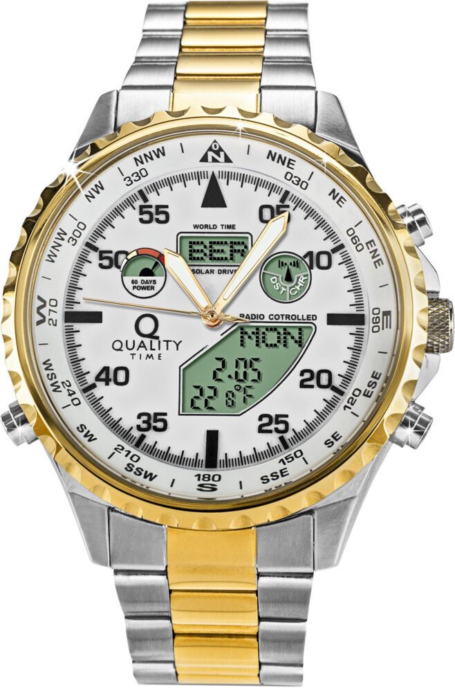 Solar Drive Funk Solar Digital Armbanduhr Funk Solaruhr Weltbild