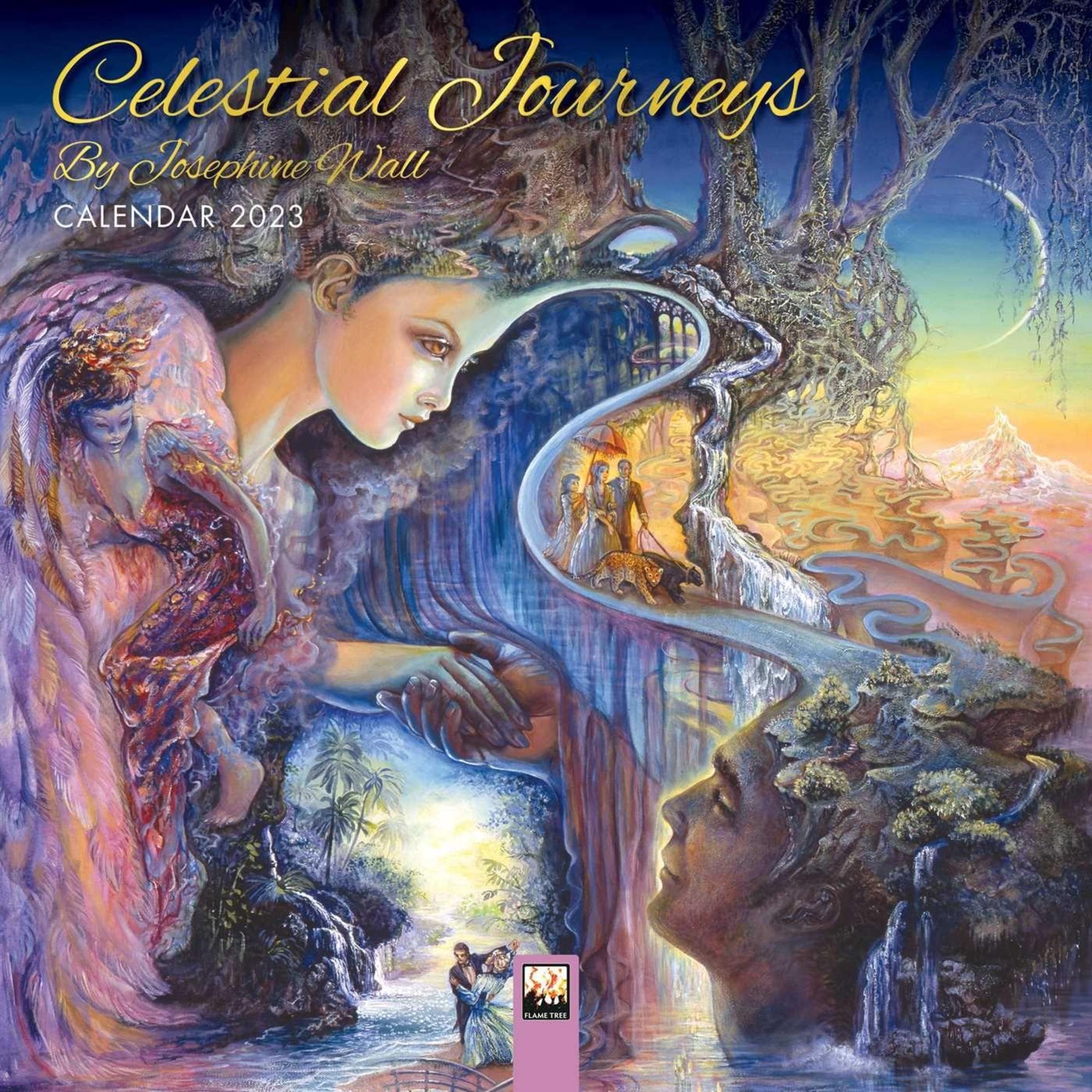 Celestial Journeys by Josephine Wall Mini Wall Calendar 2023 (Art