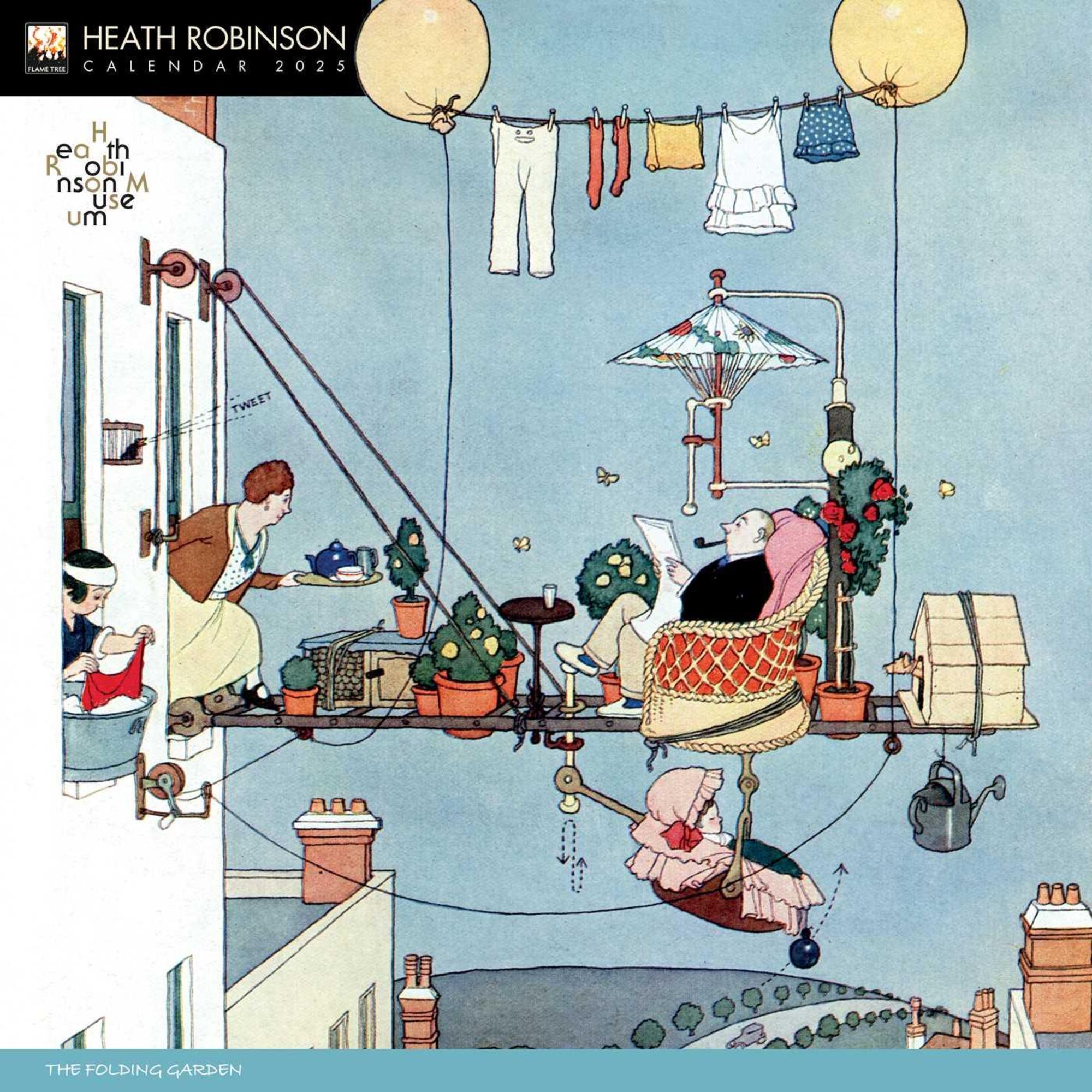 'Heath Robinson Wall Calendar 2025 (Art Calendar)' 'Cartoon & Humor'