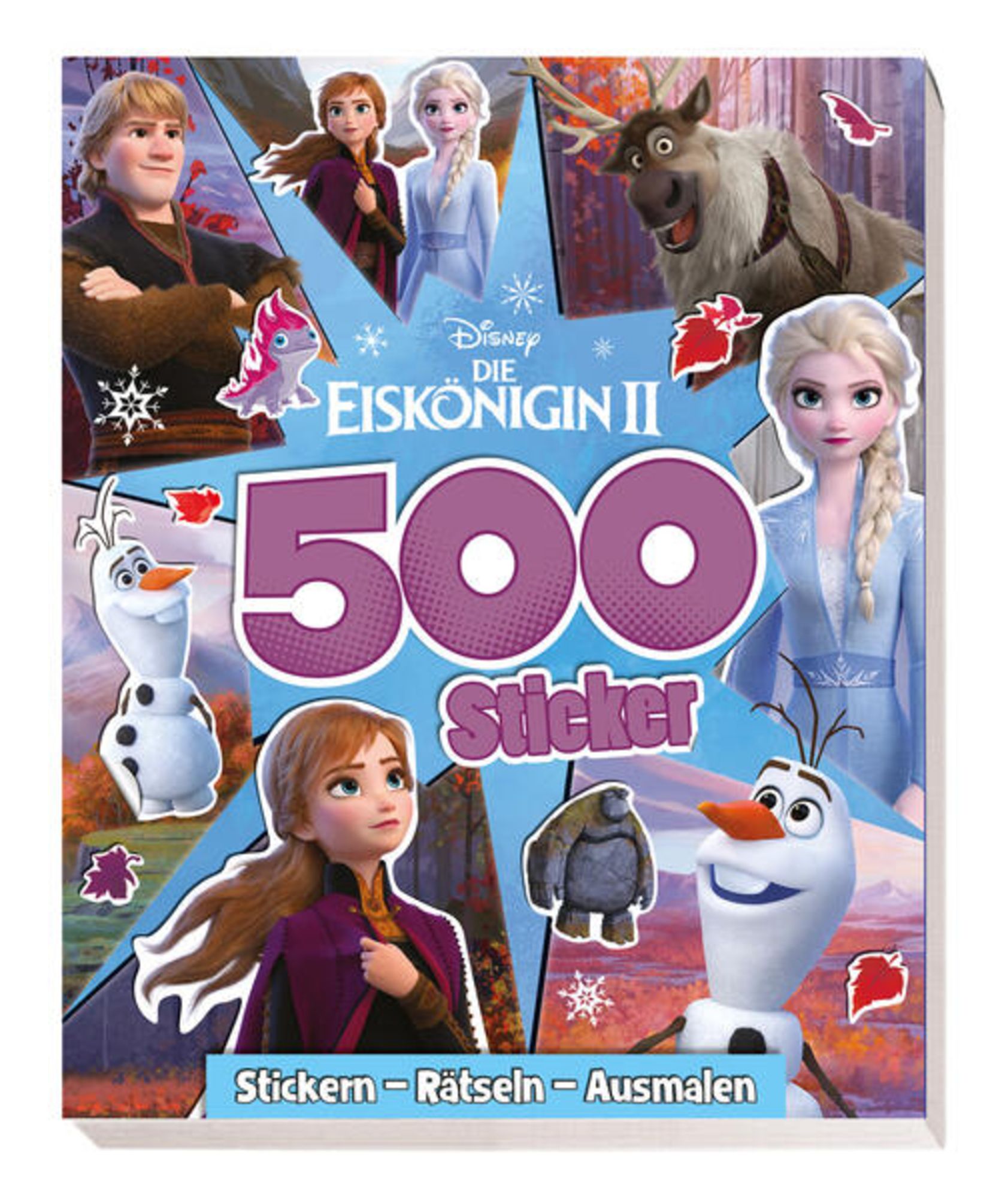 Disney Die Eiskönigin 24 24 Sticker   Stickern   Rätseln   Ausmalen