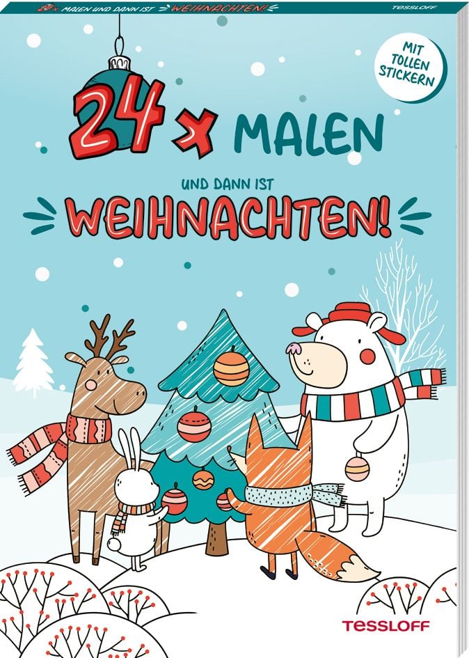 Noch 2 Mal Schlafen Dann Ist Weihnachten "24 x malen und dann ist Weihnachten!" online kaufen