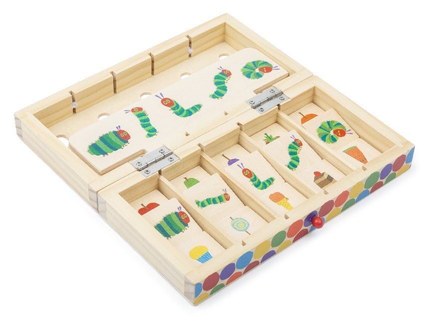 raupe nimmersatt spielzeug Small foot 11342 - Bildsortierbox Raupe Nimmersatt aus Holz, Sortier