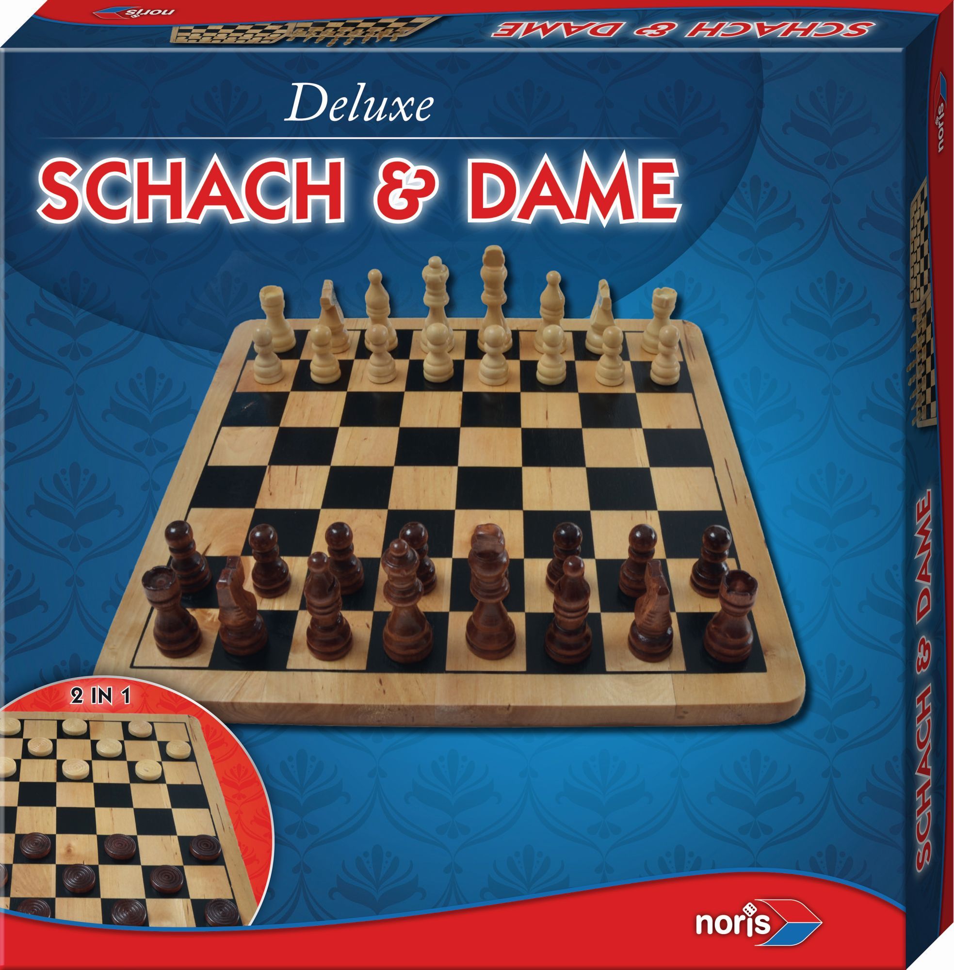 Spiele-Set Schach, Dame & Mühle, Gesellschaftsspiele