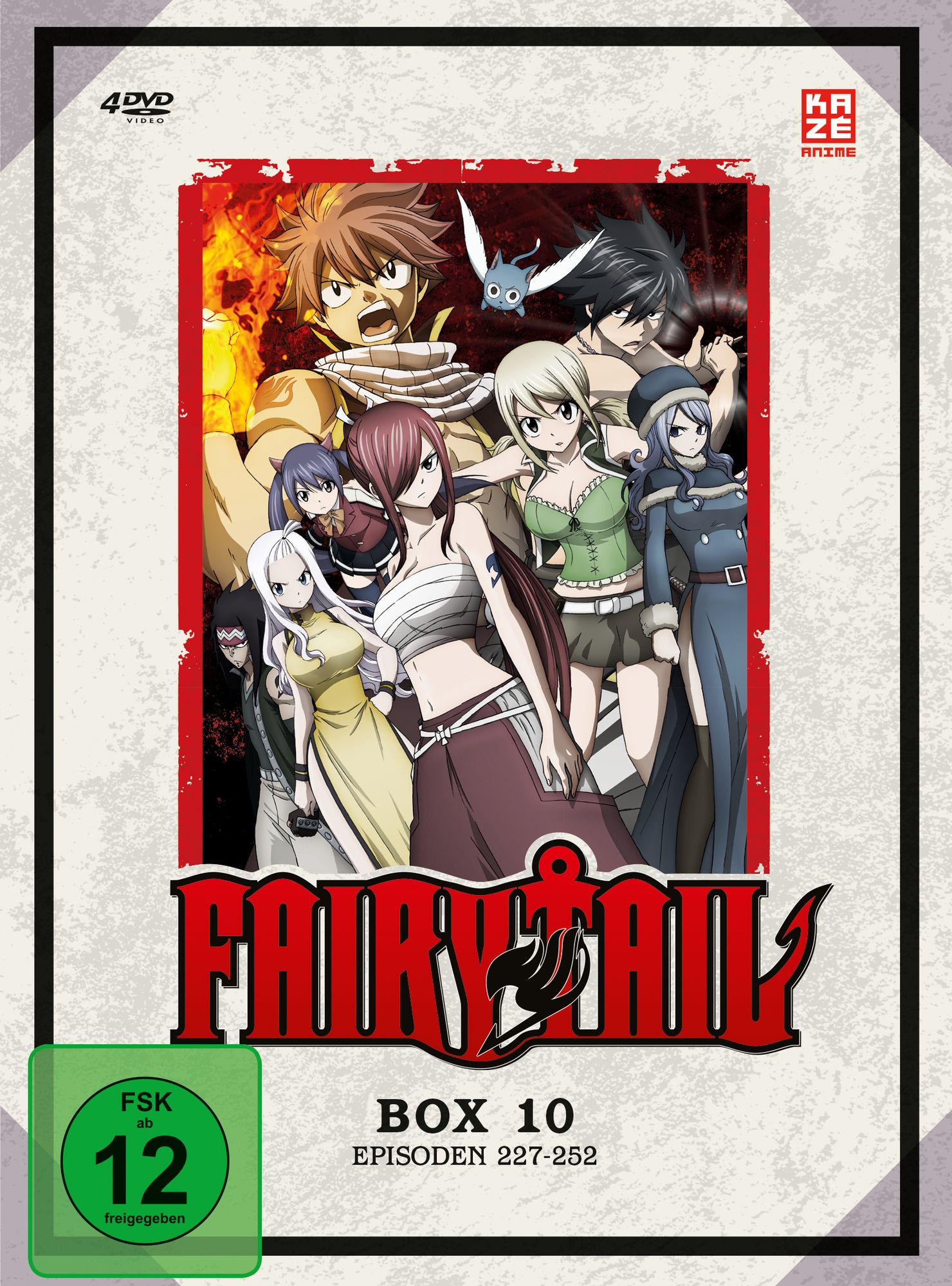 【中古】「非常に良い」Fairy Tail - TV-Serie - Box 10 (Episoden 227-252) (4 DVDs) fairy-tail-tv-serie-dvd-box-10