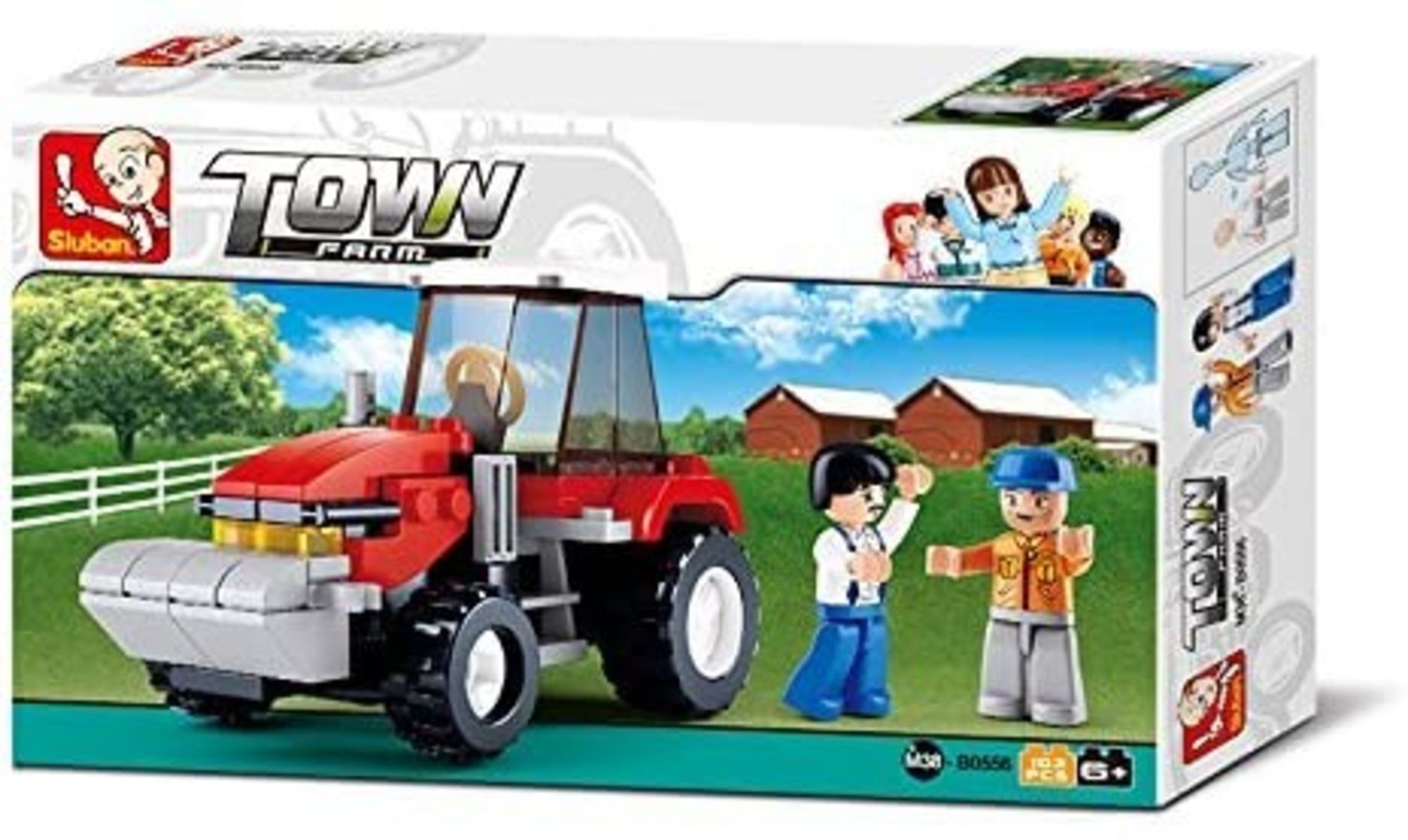 Sluban M38-B0556 - Town Farm, Traktor mit Zubehör, Bausatz, Klemmbausteine'  kaufen - Spielwaren