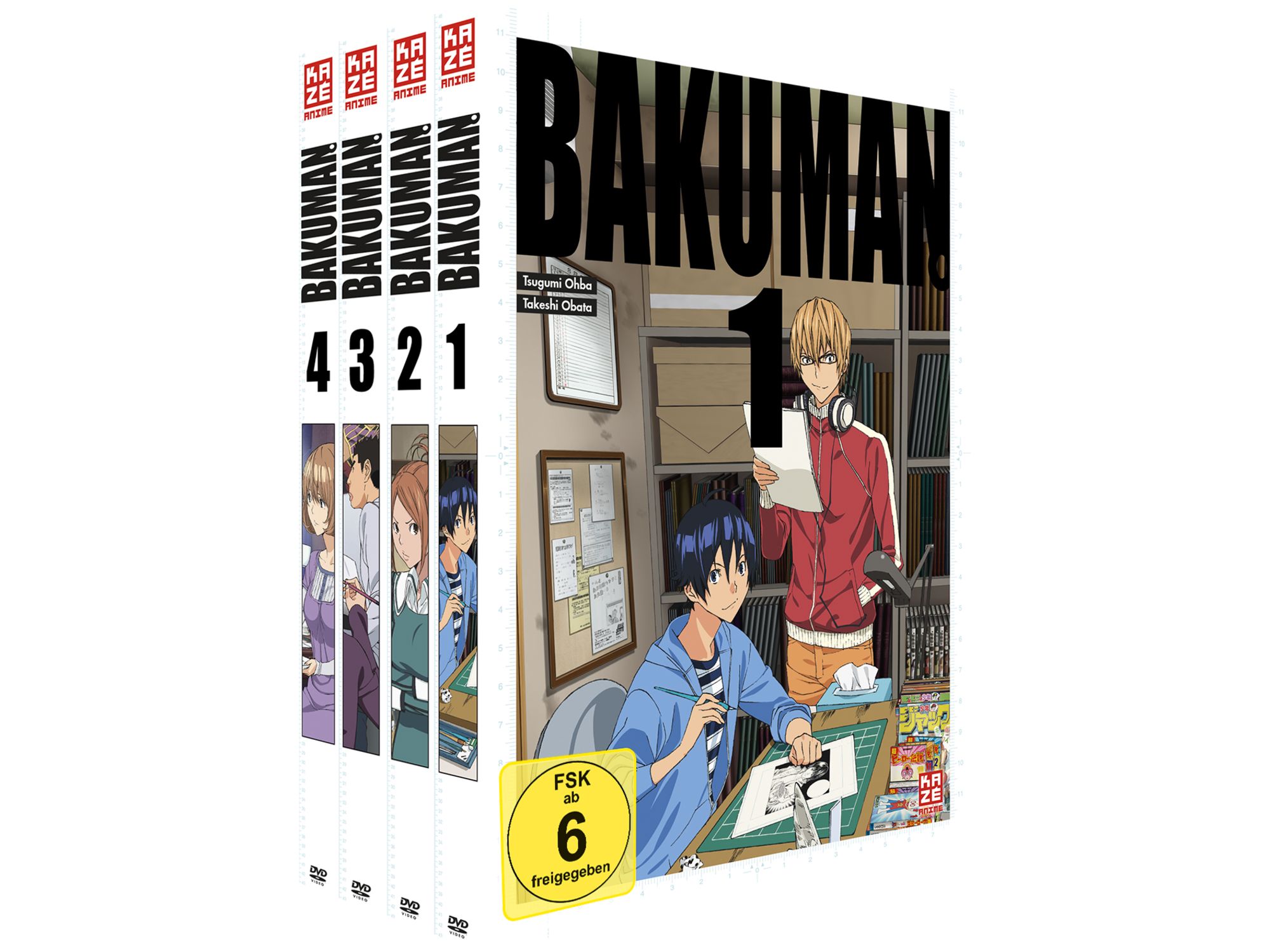 Bakuman DVD Gesamtausgabe ohne Schuber 4 DVDs von Noriaki