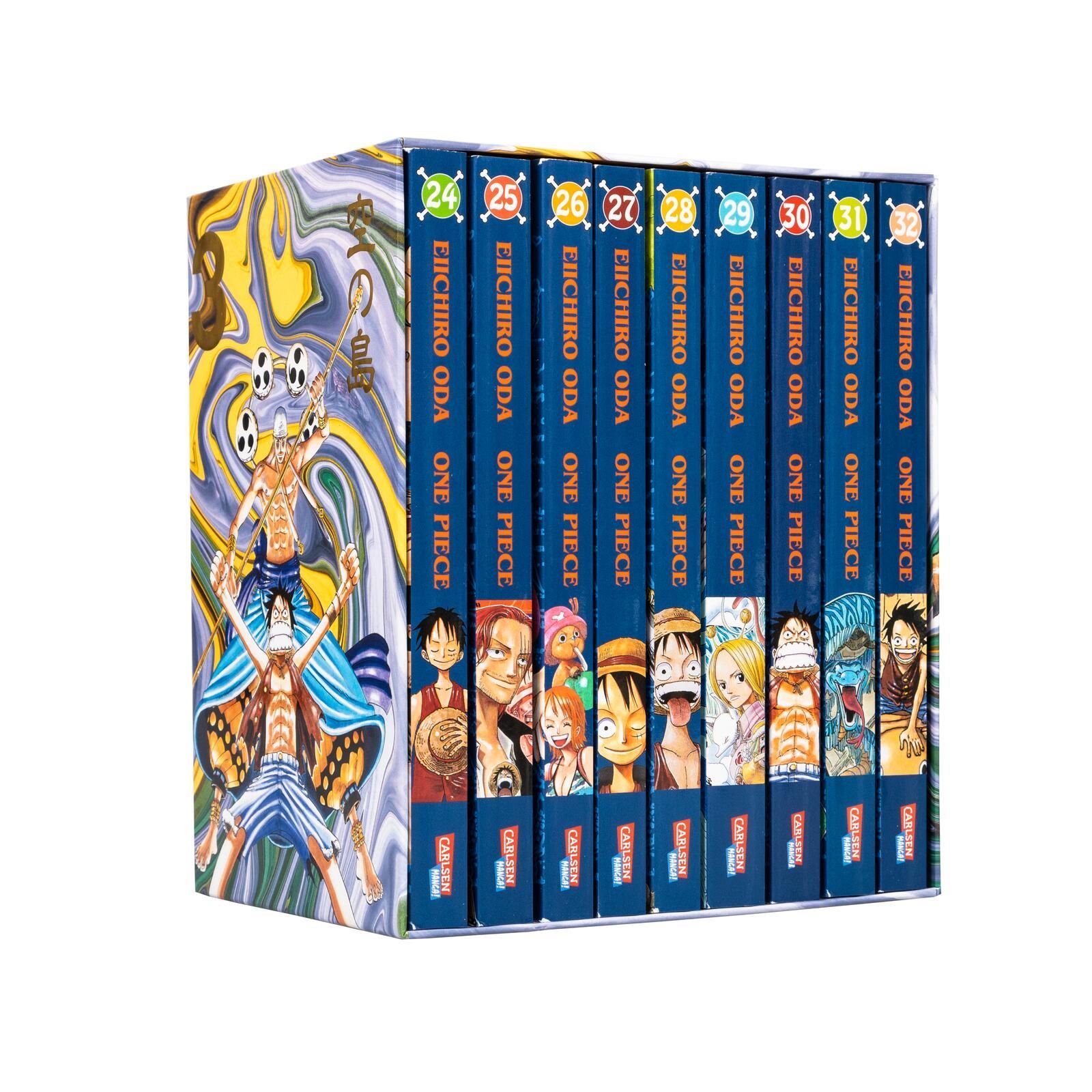 One Piece Manga Wie Viele Bände One Piece Sammelschuber 3: Skypia (inklusive Band 24–32)' von 'Eiichiro Oda' - Buch - '978-3-551-02439-8'