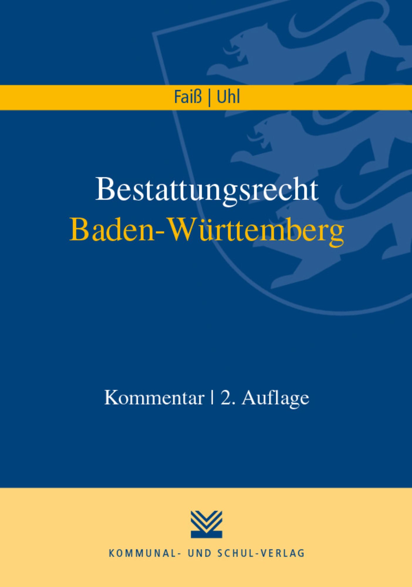 Bestattungsrecht Baden-Württemberg von Konrad Faiss - Buch -  978-3-8293-1388-9