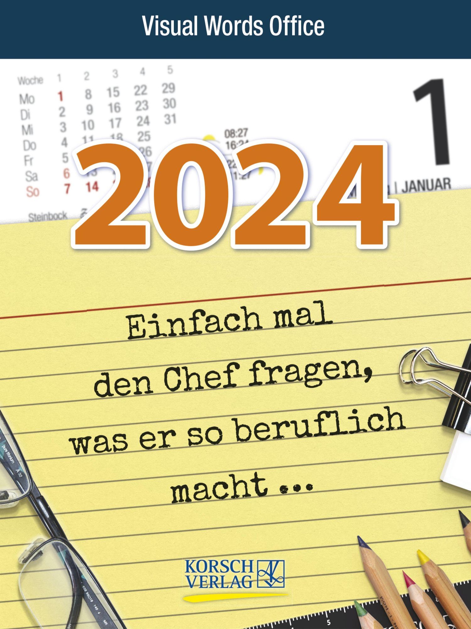 'Visual Words Office 2024' 'Abreißkalender'