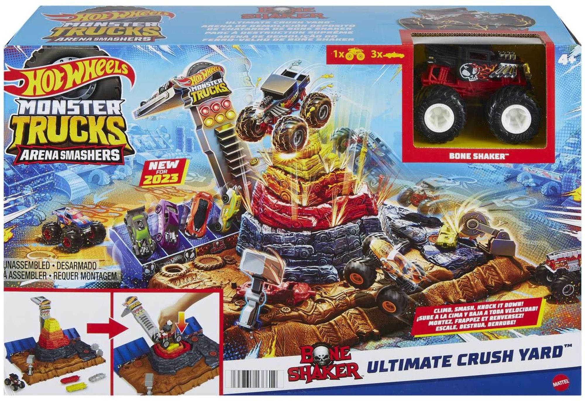 Hot Wheels - Monster Trucks Bone Shakers Schrottplatz, 1 Spielzeug-Auto 1:64'  kaufen - Spielwaren