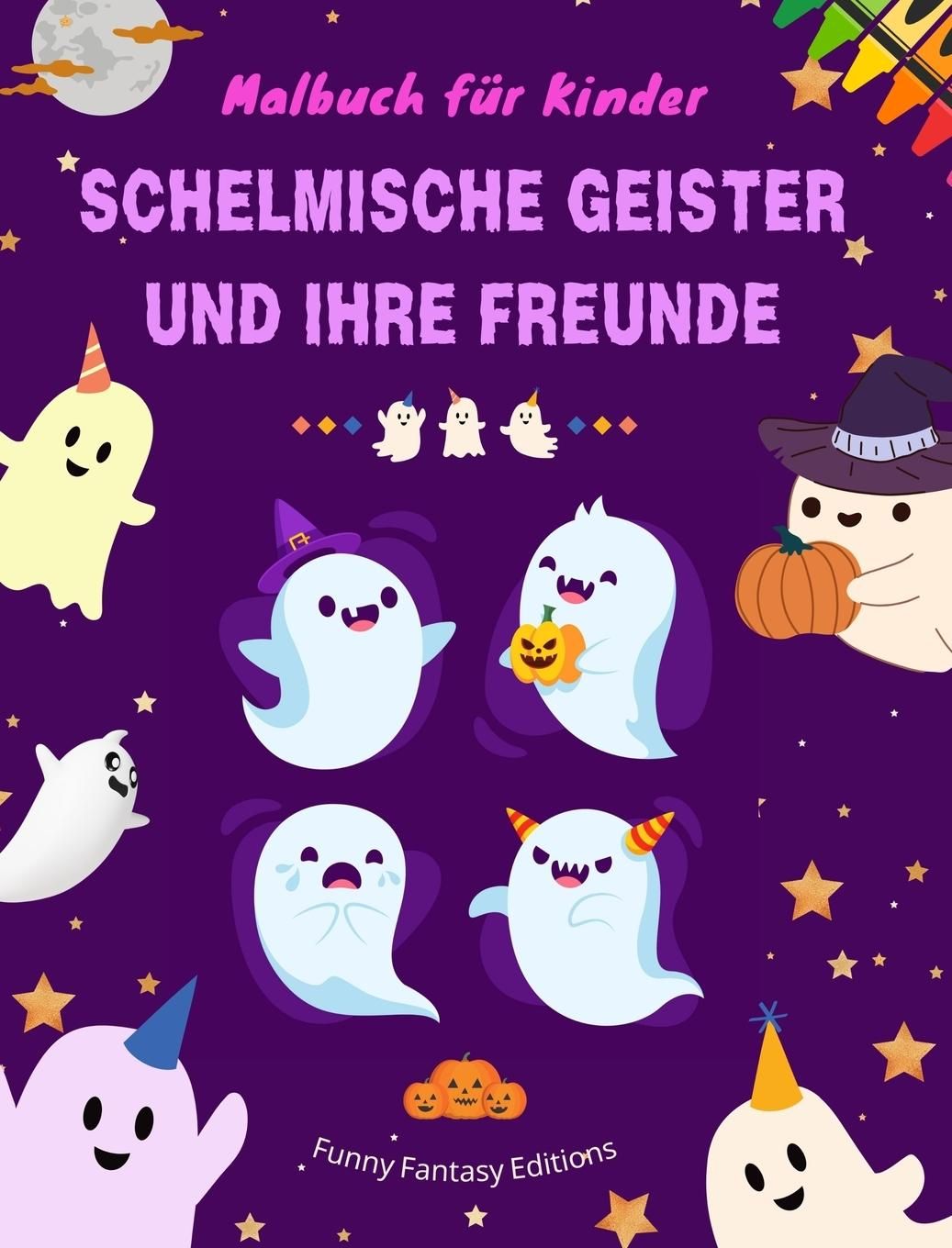 'Schelmische Geister und ihre Freunde Malbuch für Kinder Lustige
