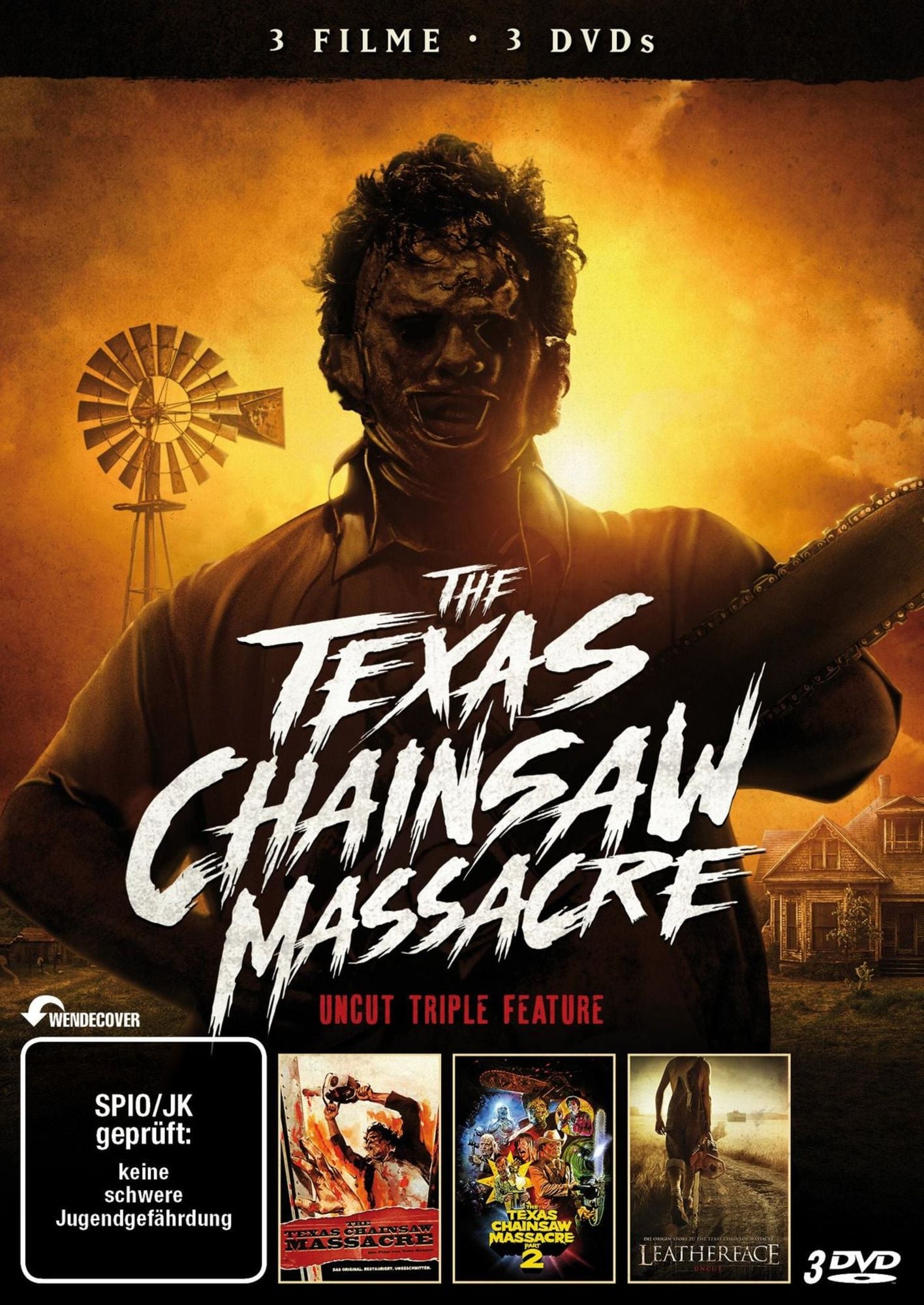 The Texas Chainsaw Massacre - Uncut Triple-Feature [3 DVDs] als