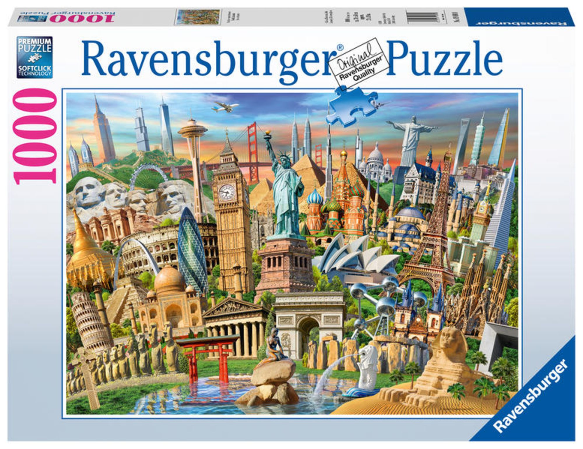 PUZZLE 1000 BURANO ravensburger 1000 PEZZI cm 70 x 50