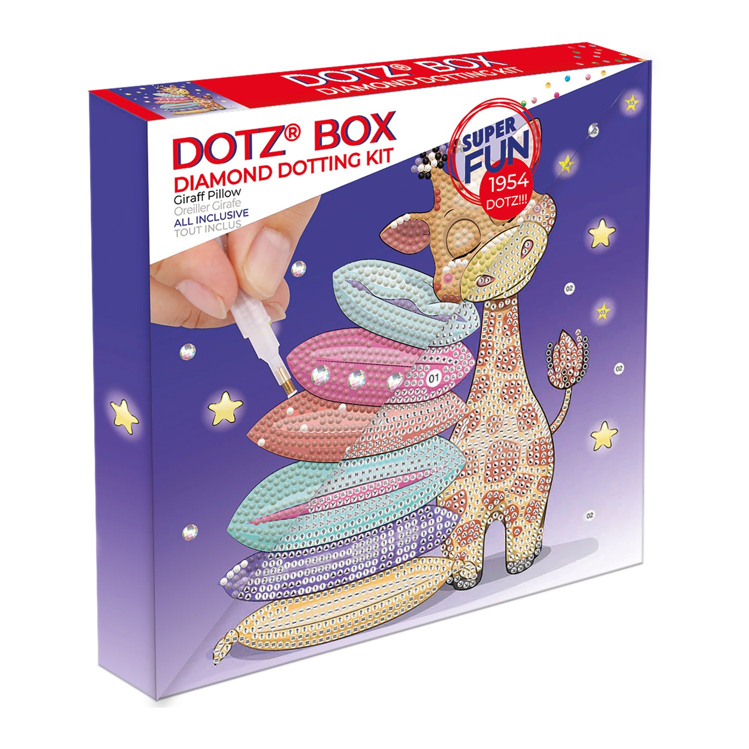 Acudotr Diamond Painting Set 'Giraffe', 30x30 Cm – 5D DIY Diamantbild, Vollflächig, Inkl. Zubehör