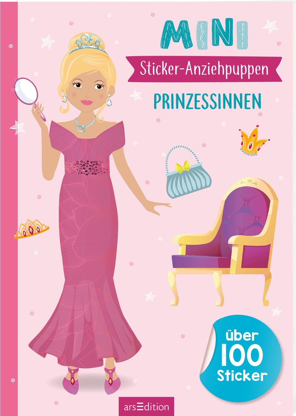 Anker Prinzessin Sticker Paradies – 6 Blatt Wiederverwendbare Aufkleber Mit Stickeralbum, Für Kinder Ab 3