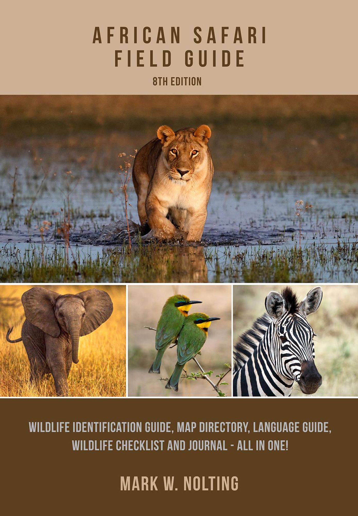 洋書　safari in wildest africa アフリカ　大型本 African Safari Field Guide | Mark W. Nolting