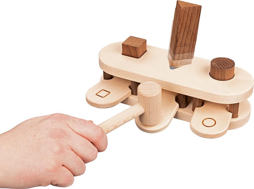 Goki - Hammerbank und Kugelbahn 2 in 1 (A