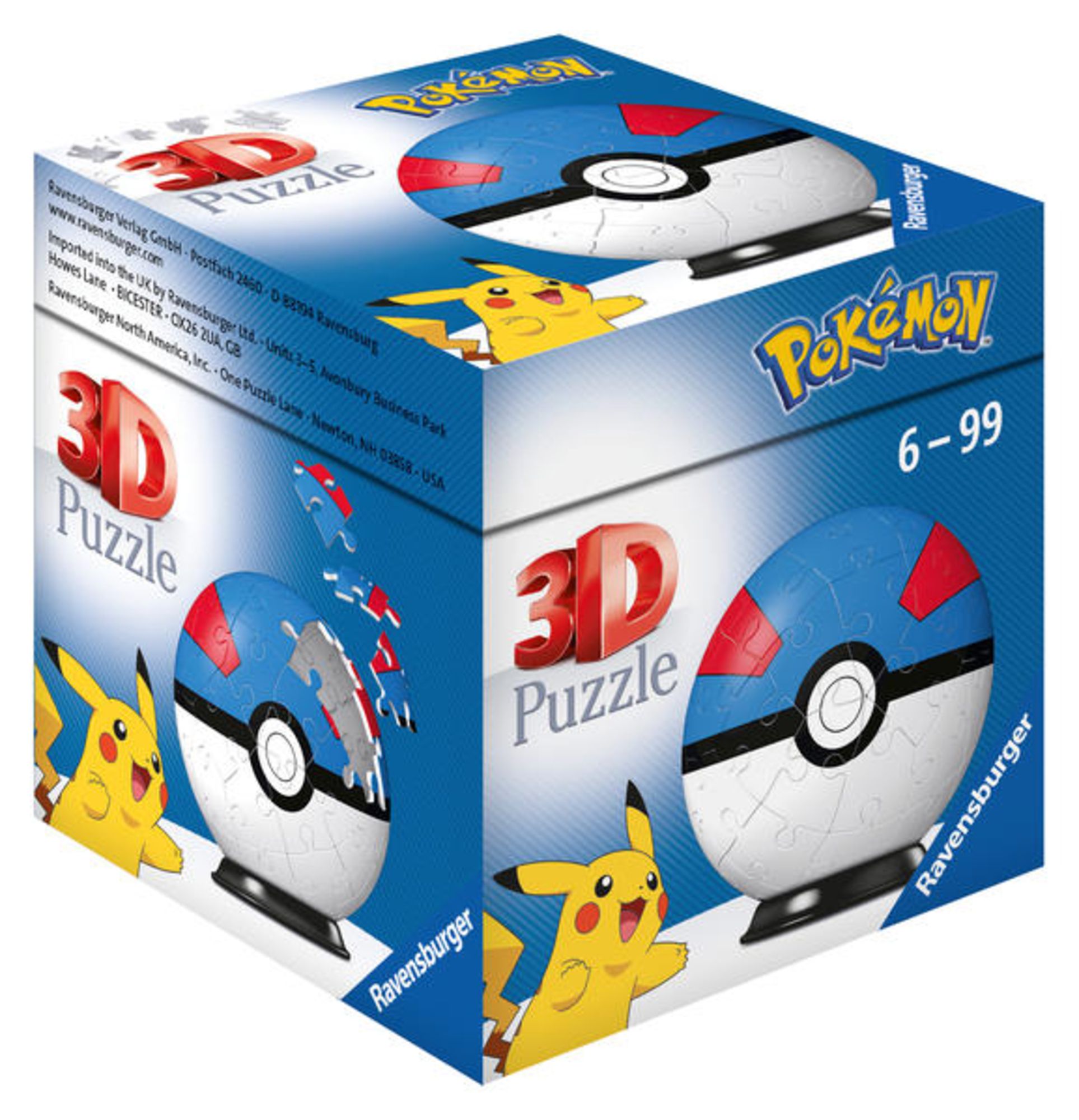 Pokémon Puzzles 3d Ball 54 Pieces - Super Ball - Puzzle Enfant 3d Sans  Colle à Prix Carrefour