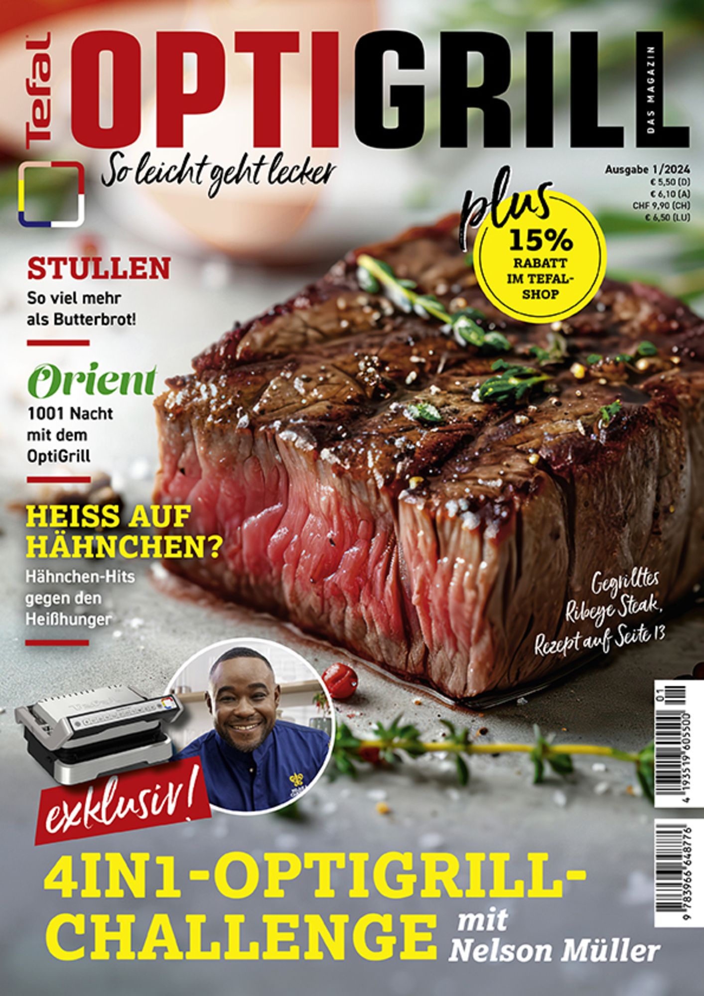 Tefal OptiGrill Magazin Heft Nr. 1-2024 So leicht geht lecker von  -  Buch - 978-3-96664-877-6