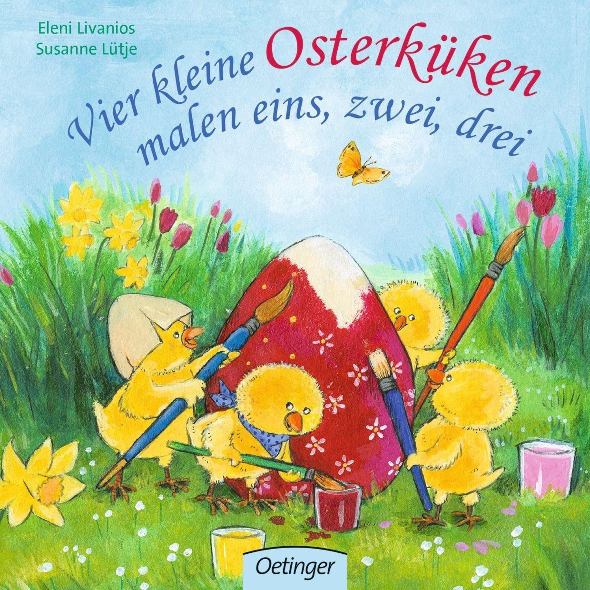 Vier kleine Osterküken malen eins, zwei, drei von Susanne Lütje