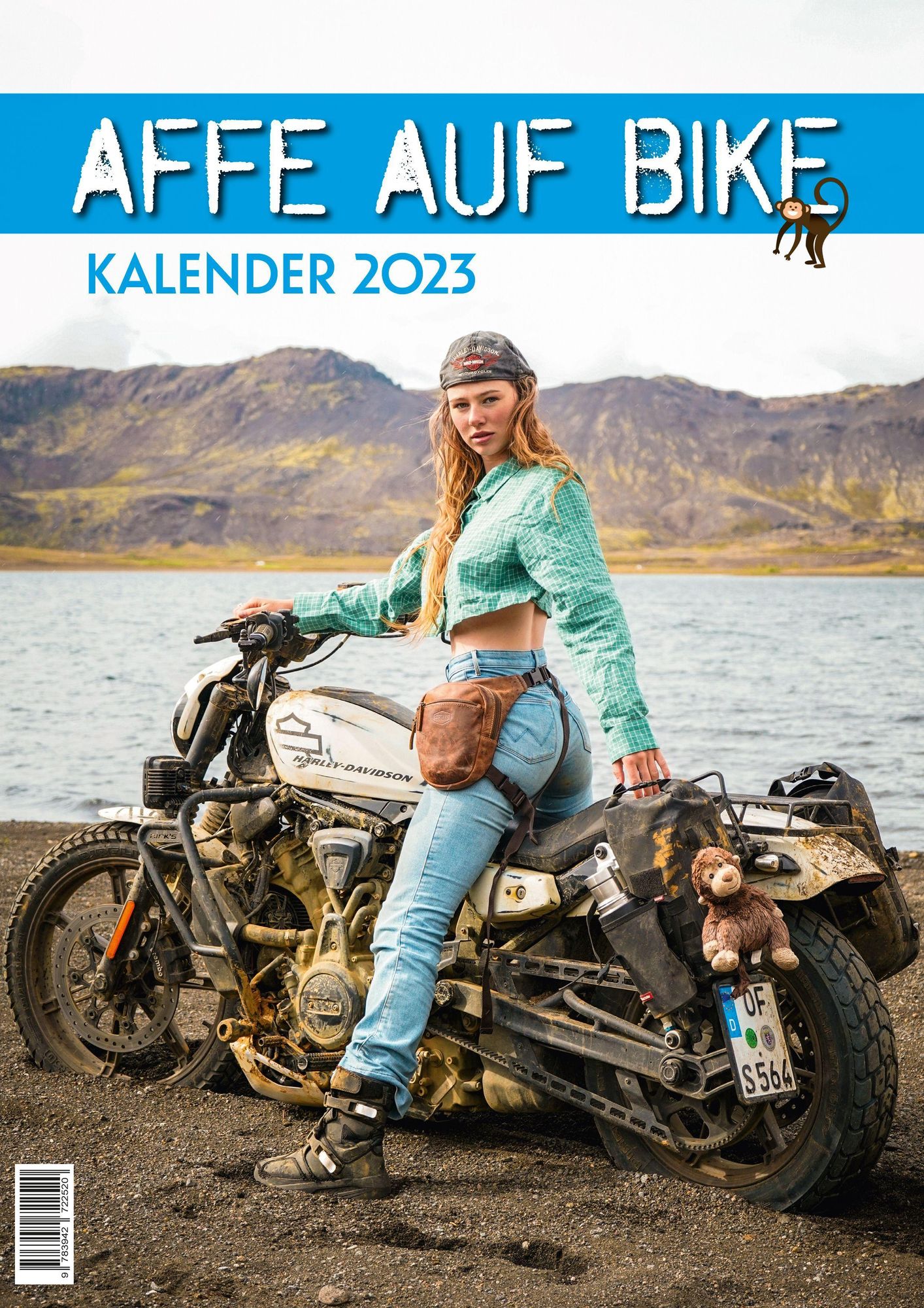 Foto-Wandkalender Affe auf Bike 2023 im Format DIN A4 von Motorrad & Reisen Verlag GmbH 