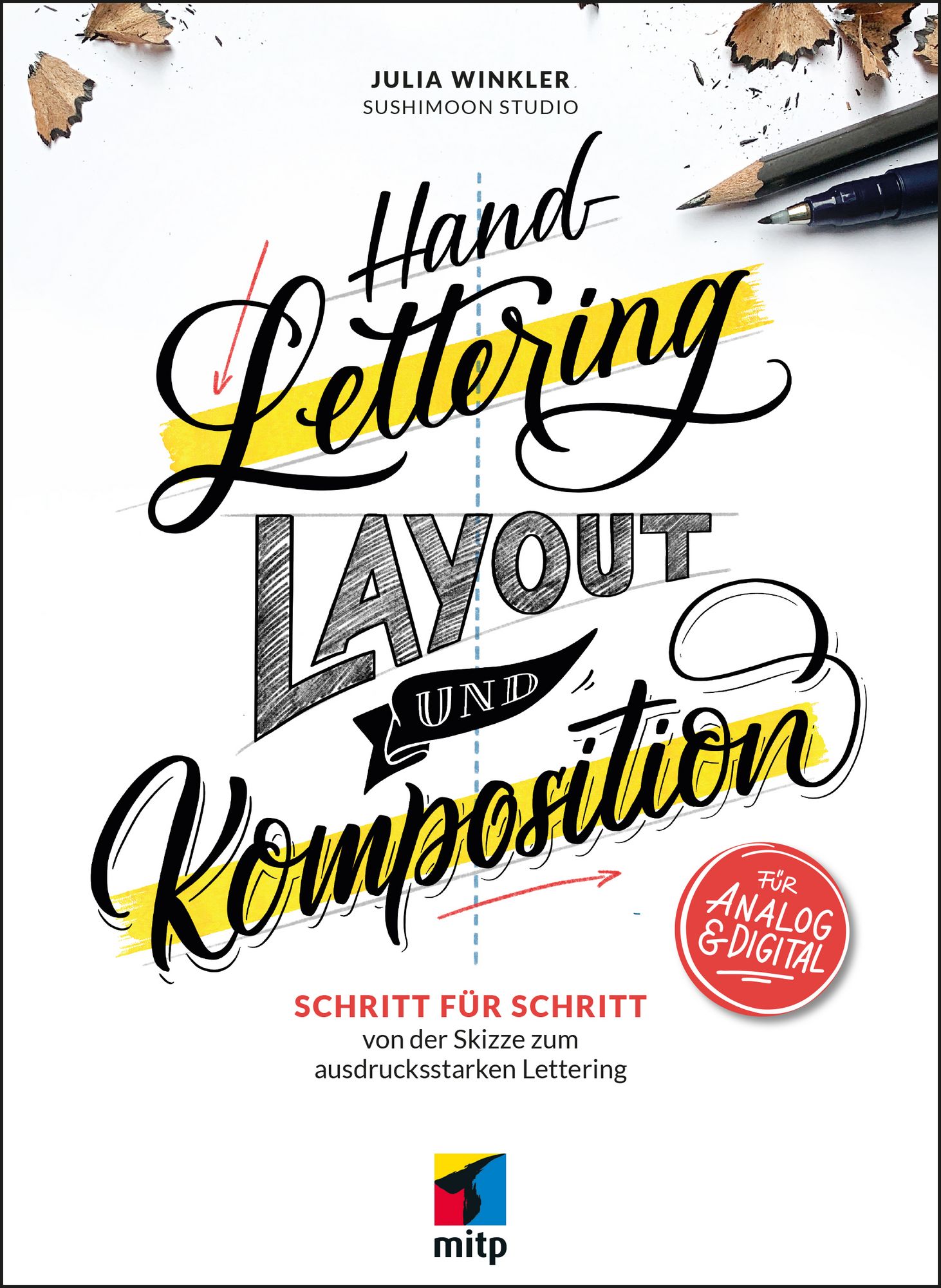 Handlettering Workshop Mappe – Mit Buch, Übungsheft & Layout-Schablone Für Schöne Schriftzüge