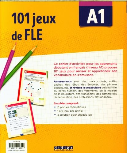 Produktbild: 101 Jeux de FLE - &hellip; pour apprendre le fran&ccedil;ais - A1