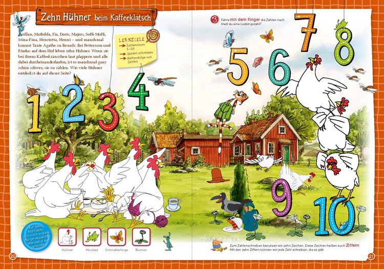 Produktbild: Pettersson und Findus: Meine ersten Buchstaben und Zahlen