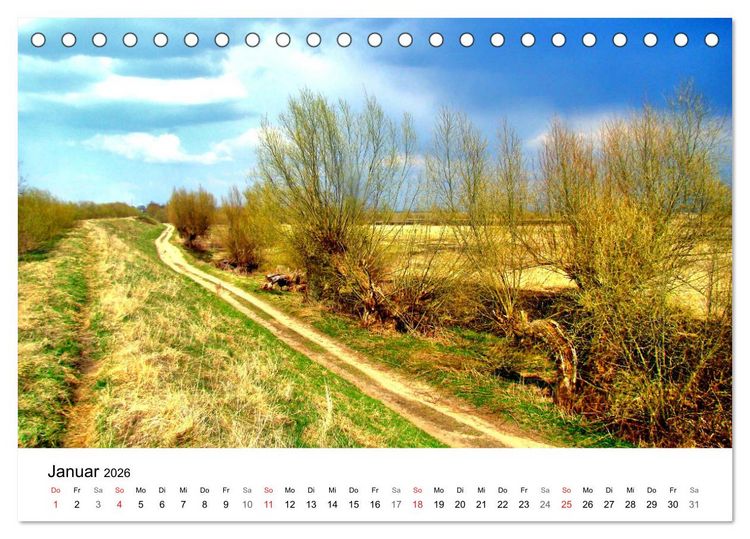 Produktbild: Elchniederung - Naturparadies in Ostpreu&szlig;en (Tischkalender 2026 DIN A5 quer), CALVENDO Monatskalender