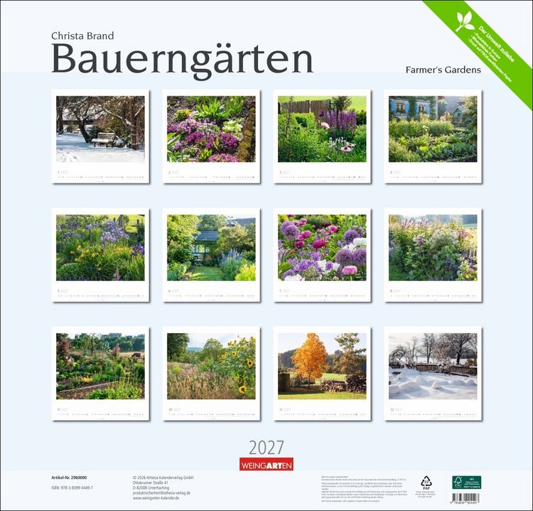 Produktbild: Bauerng&auml;rten Kalender 2027