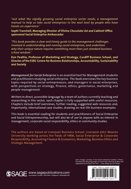 Produktbild: Management for Social Enterprise