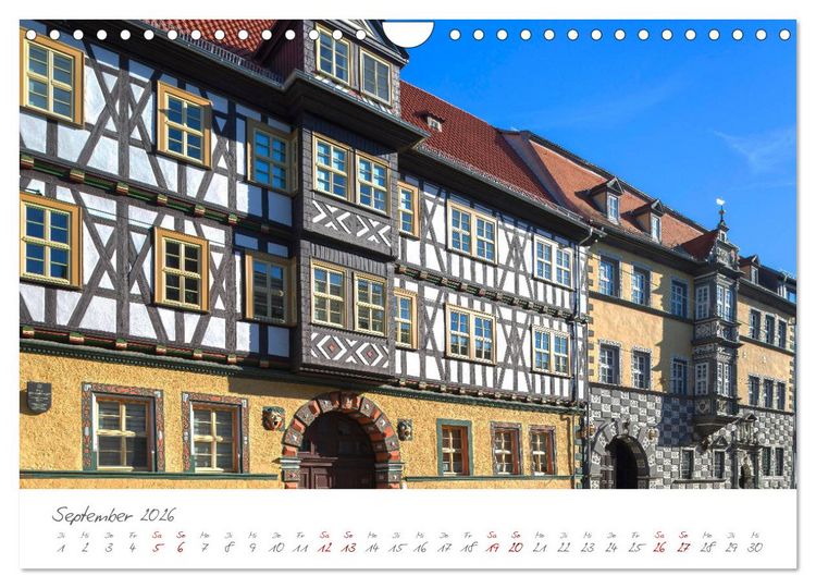 Produktbild: Erfurt - Die Landeshauptstadt mit Geschichte (Wandkalender 2026 DIN A4 quer), CALVENDO Monatskalender