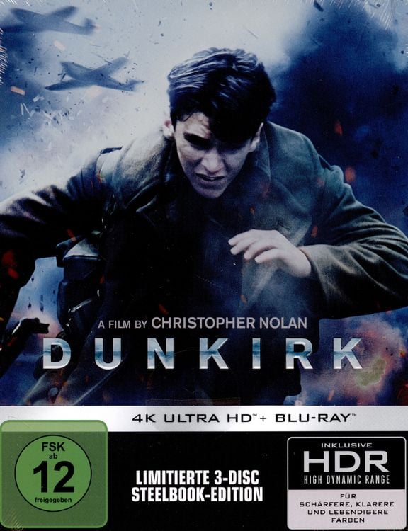 Produktbild: Dunkirk - Steelbook (4K Ultra HD) (+Blu-ray) (+ Bonus-Blu-ray)