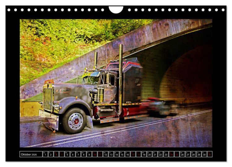 Produktbild: Kenworth W900 PHOTOART (Wandkalender 2026 DIN A4 quer), CALVENDO Monatskalender