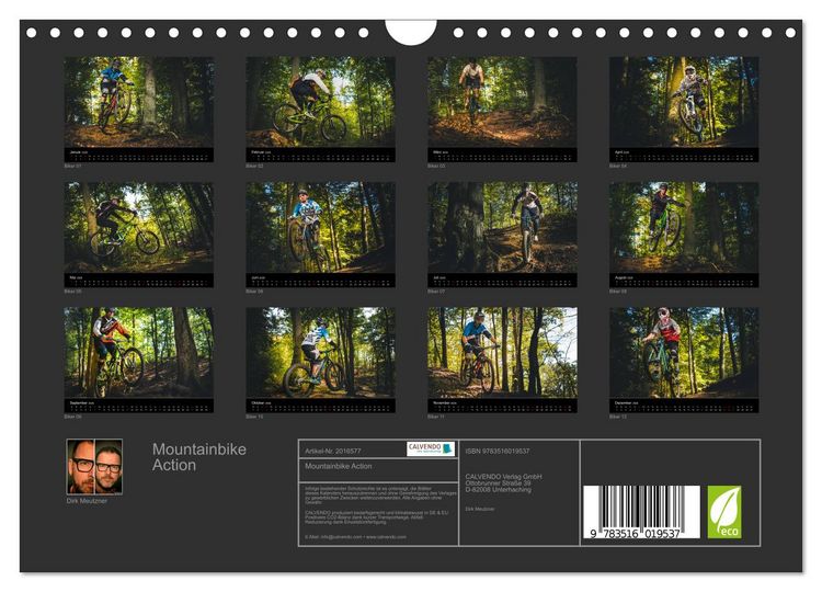 Produktbild: Mountainbike Action (Wandkalender 2026 DIN A4 quer), CALVENDO Monatskalender