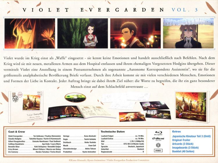 Produktbild: Violet Evergarden - St. 1 - Vol. 3 - Limited Special Edition