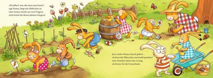 Produktbild: Wenn sieben kleine Gartenhasen zu K&auml;fern und Radieschen rasen