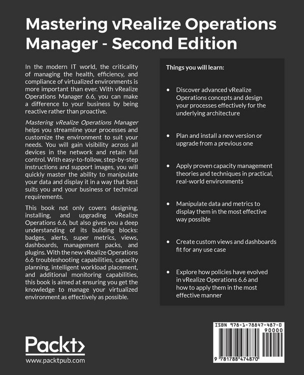 Produktbild: Mastering vRealize Operations Manager