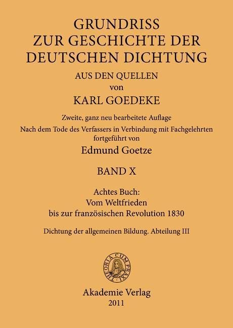 Produktbild: Achtes Buch: Vom Weltfrieden bis zur franz&ouml;sischen Revolution 1830