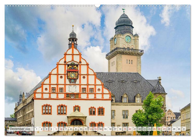 Produktbild: Plauen Impressionen (hochwertiger Premium Wandkalender 2026 DIN A2 quer), Kunstdruck in Hochglanz
