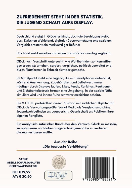 Produktbild: Gl&uuml;ck nach Vorschrift (Ein V.F.E.G.-Buch)