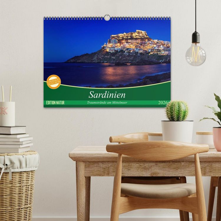 Produktbild: Sardinien - Traumstr&auml;nde am Mittelmeer (Wandkalender 2026 DIN A3 quer), CALVENDO Monatskalender