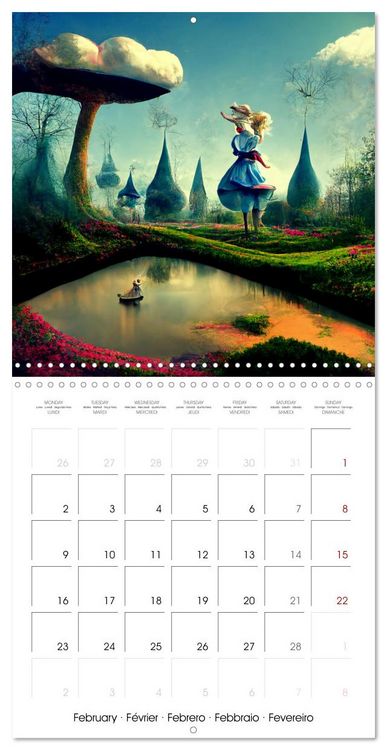 Produktbild: Alice's magic road (Wall Calendar 2026 12 &times; 12 Inch) CALVENDO 12 Month Wall Calendar